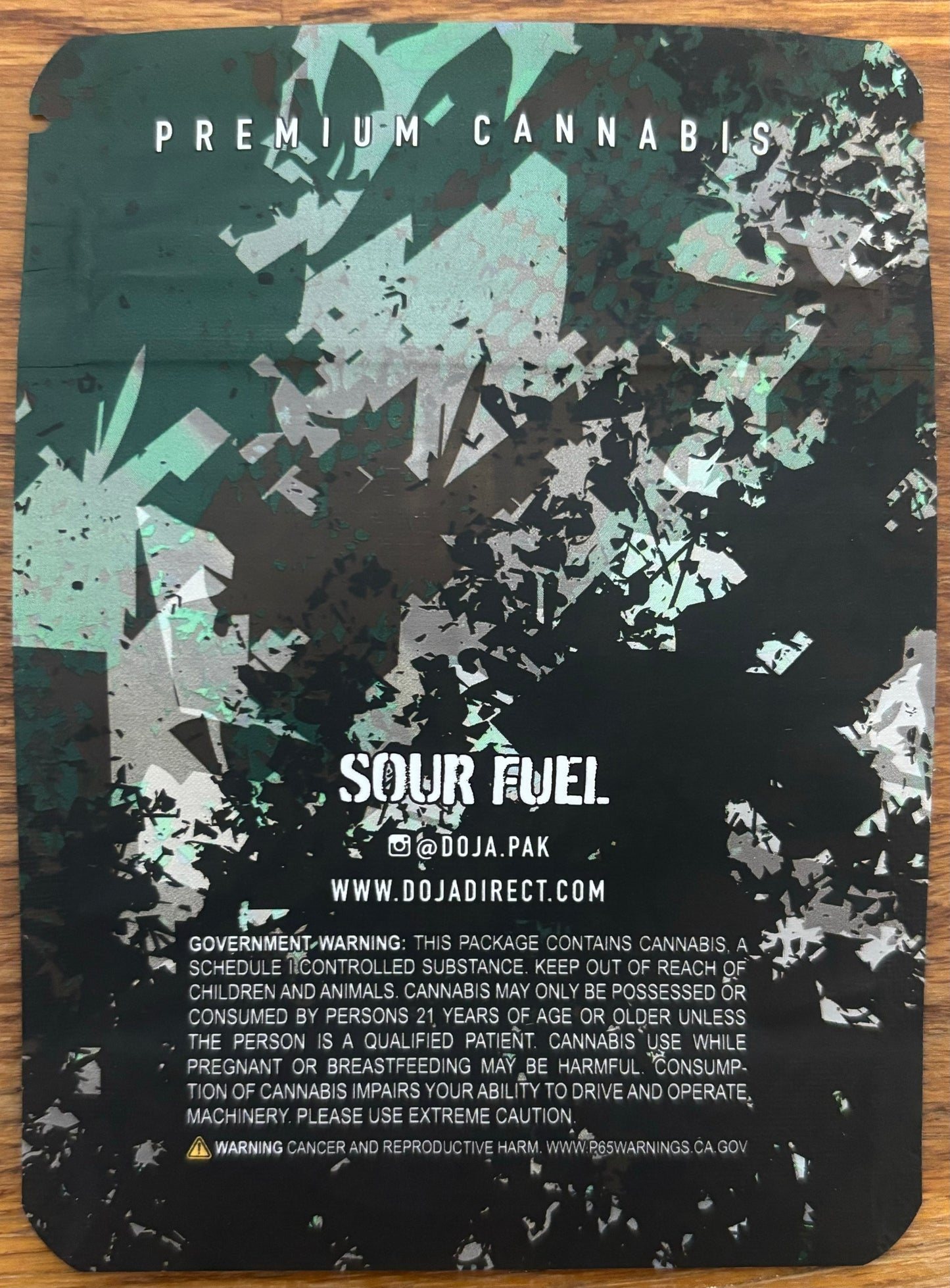Sour Fuel 3.5g Mylar bag