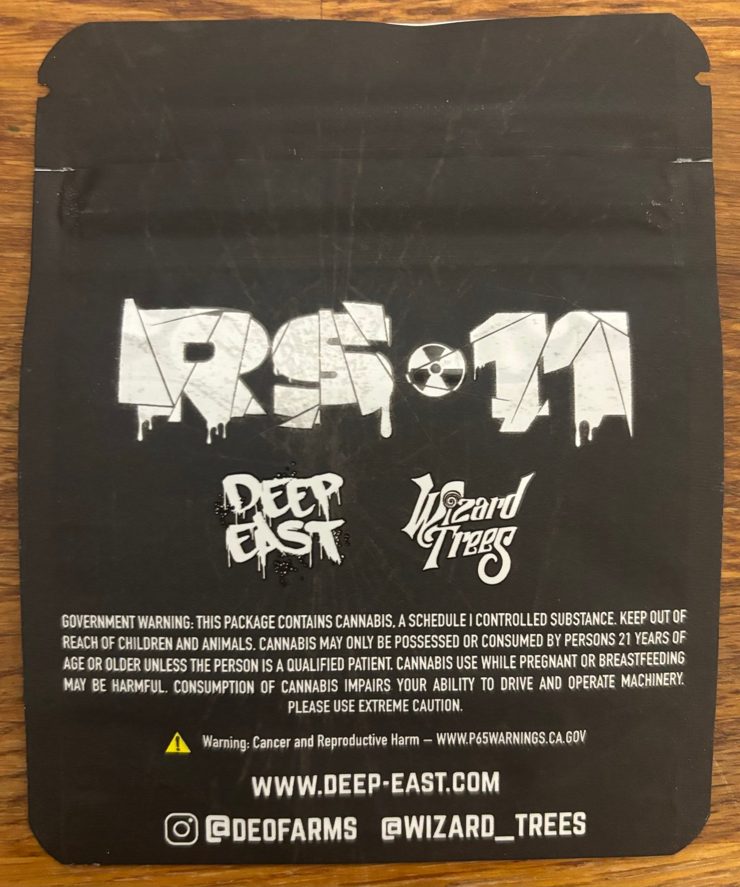 RS-11 3.5g Mylar bag