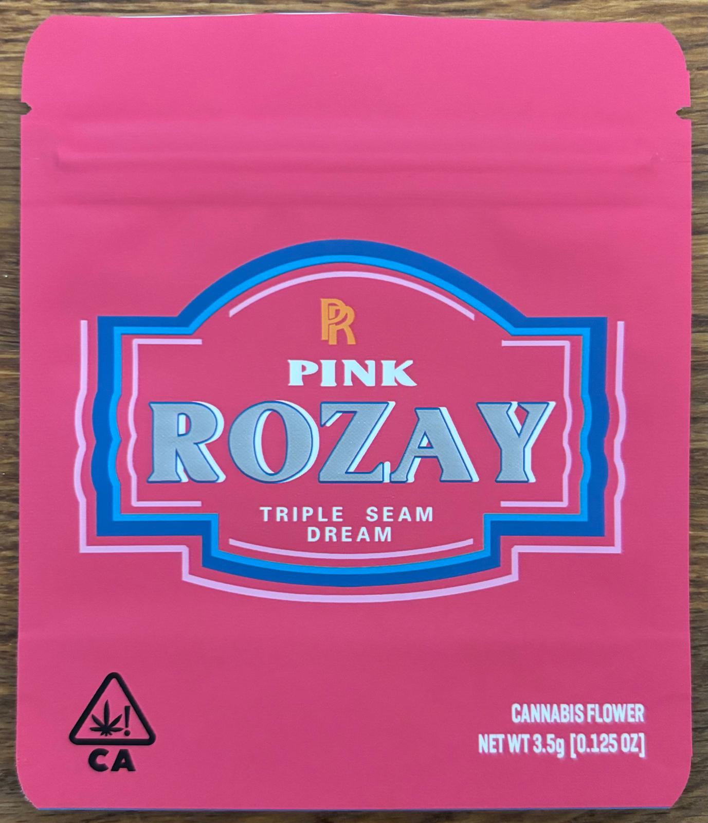 Pink Rozay 3.5g Mylar bag