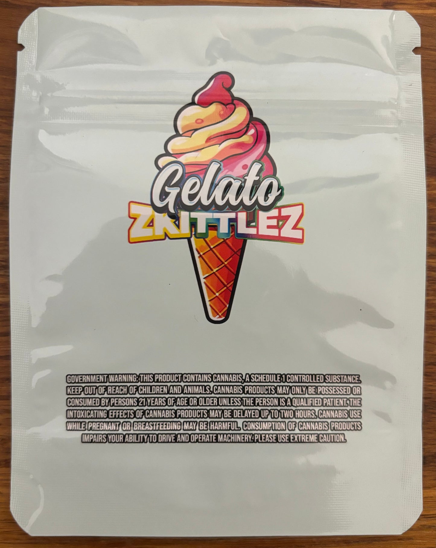 Gelato skittlez 3.5g Mylar bag