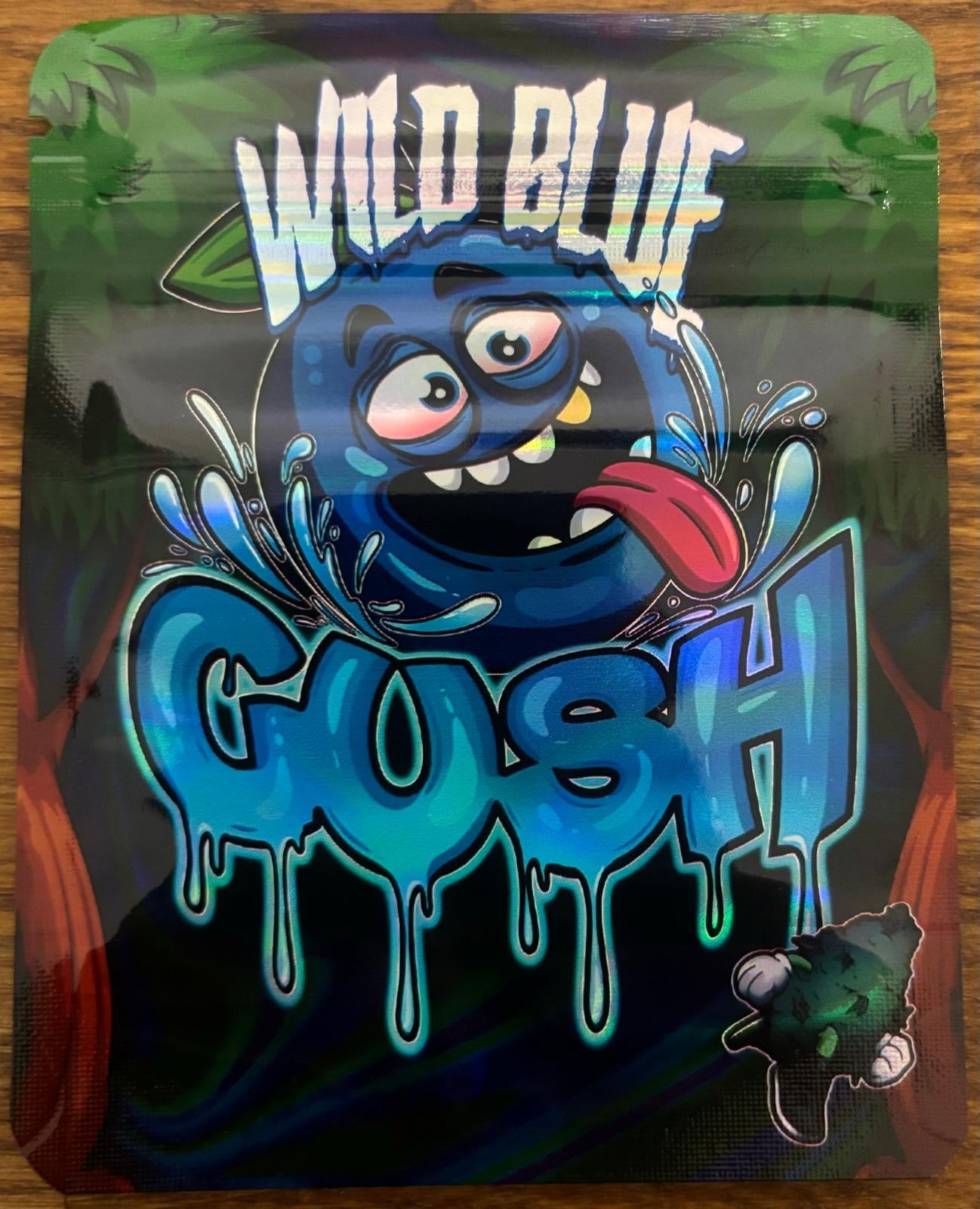 Wild Blue Gush 3.5g Mylar bag