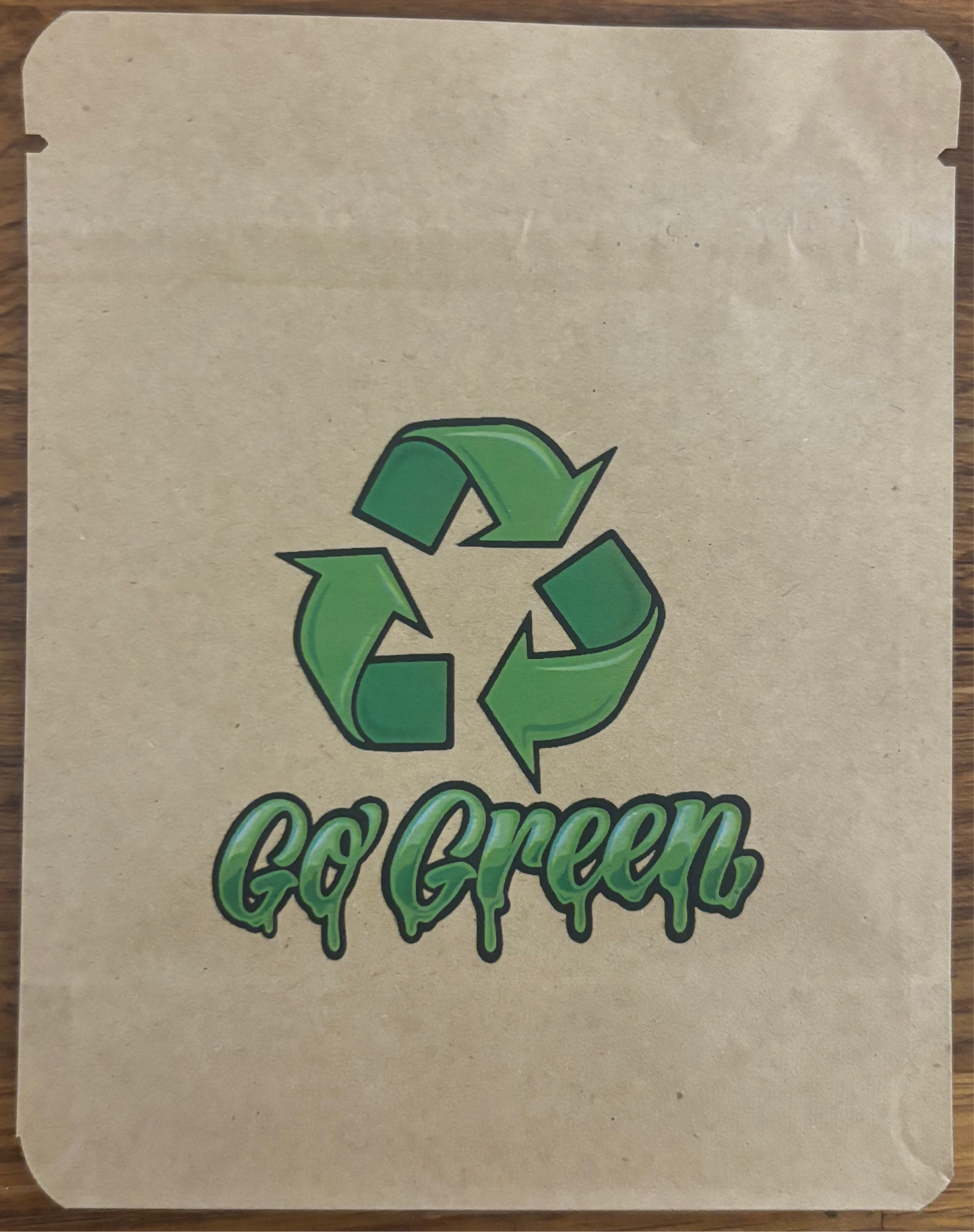 Go Green Mylar bag