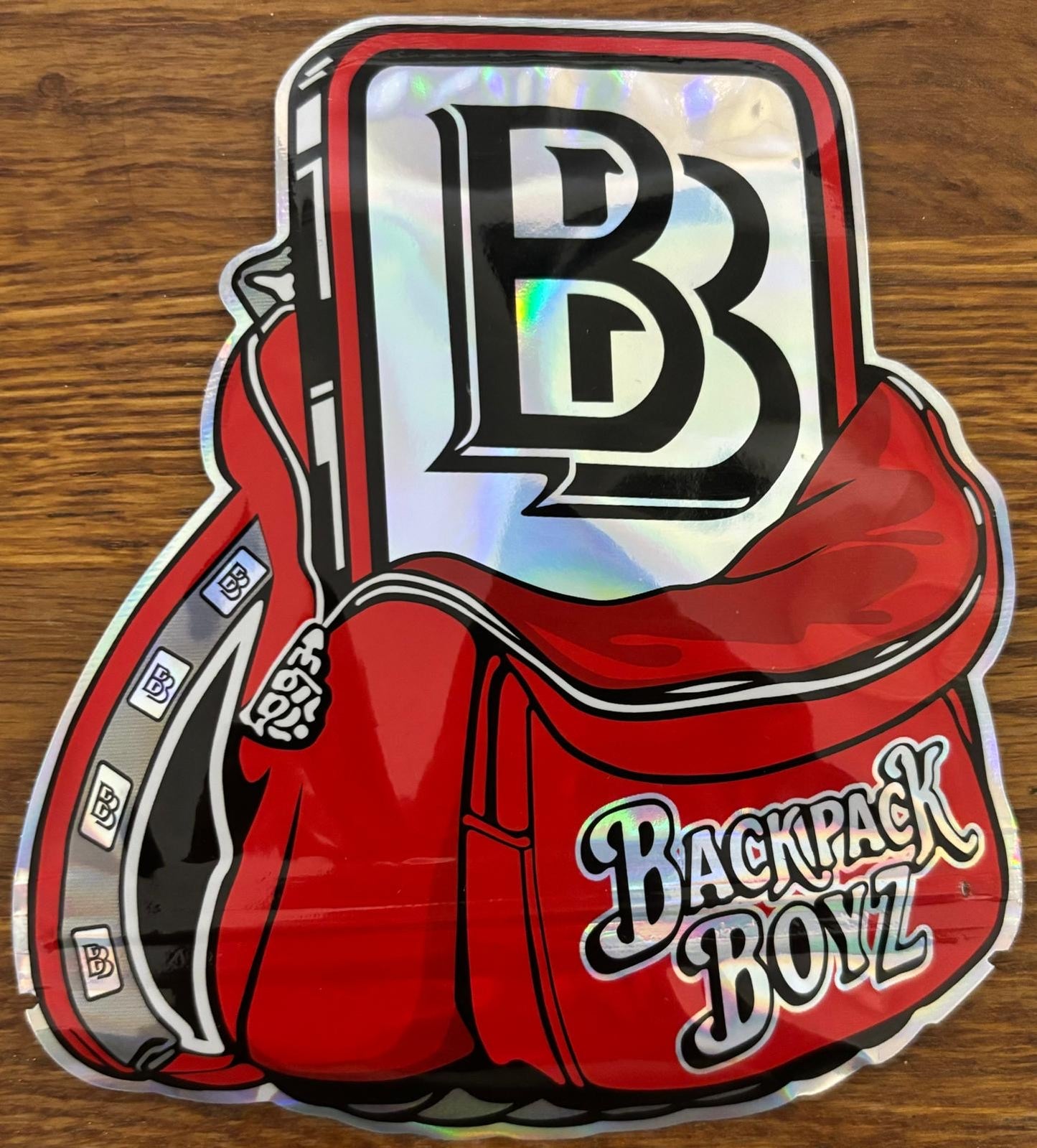 Backpack Boyz Mylar bag