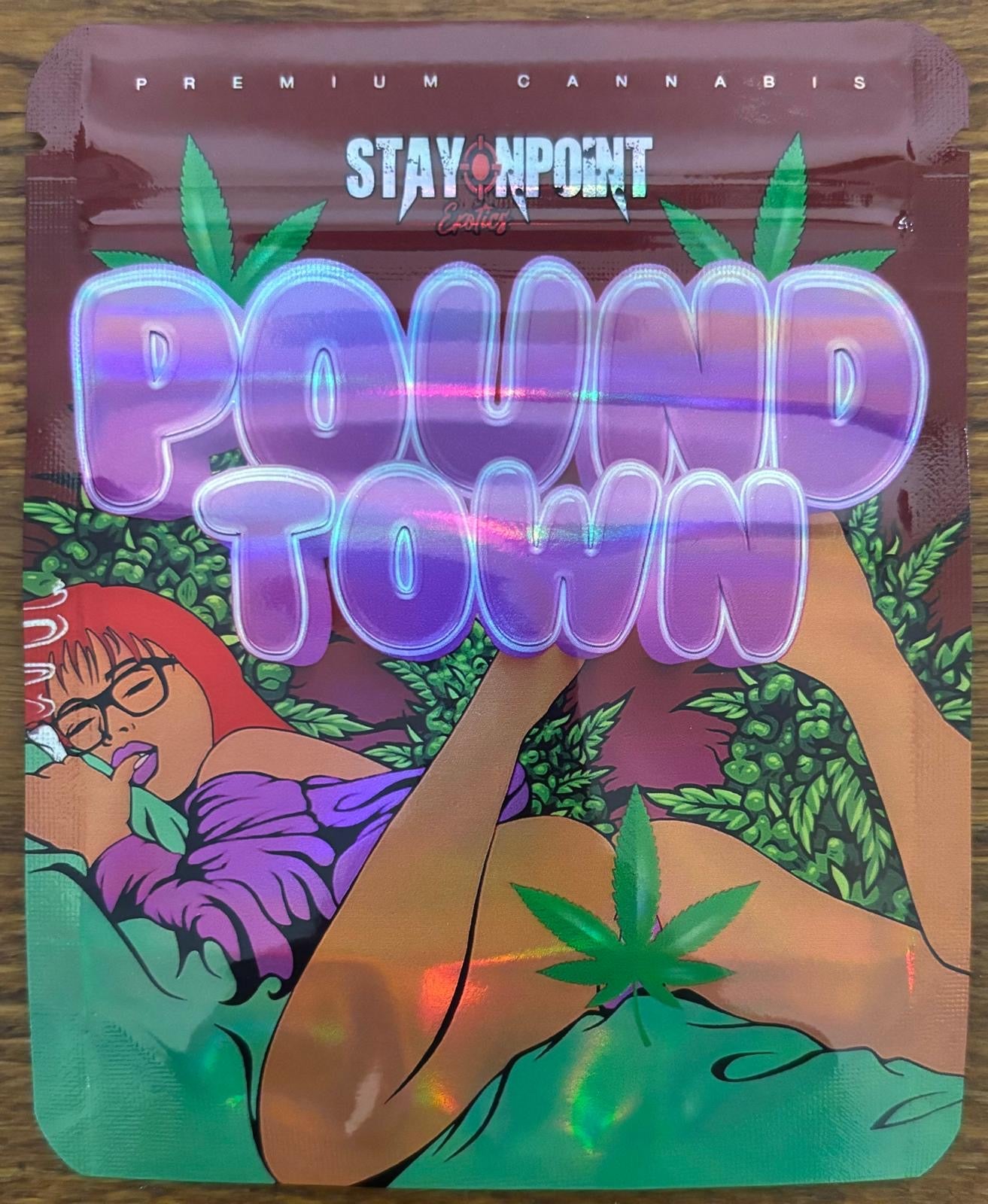 Pound Town 3.5g Mylar bag