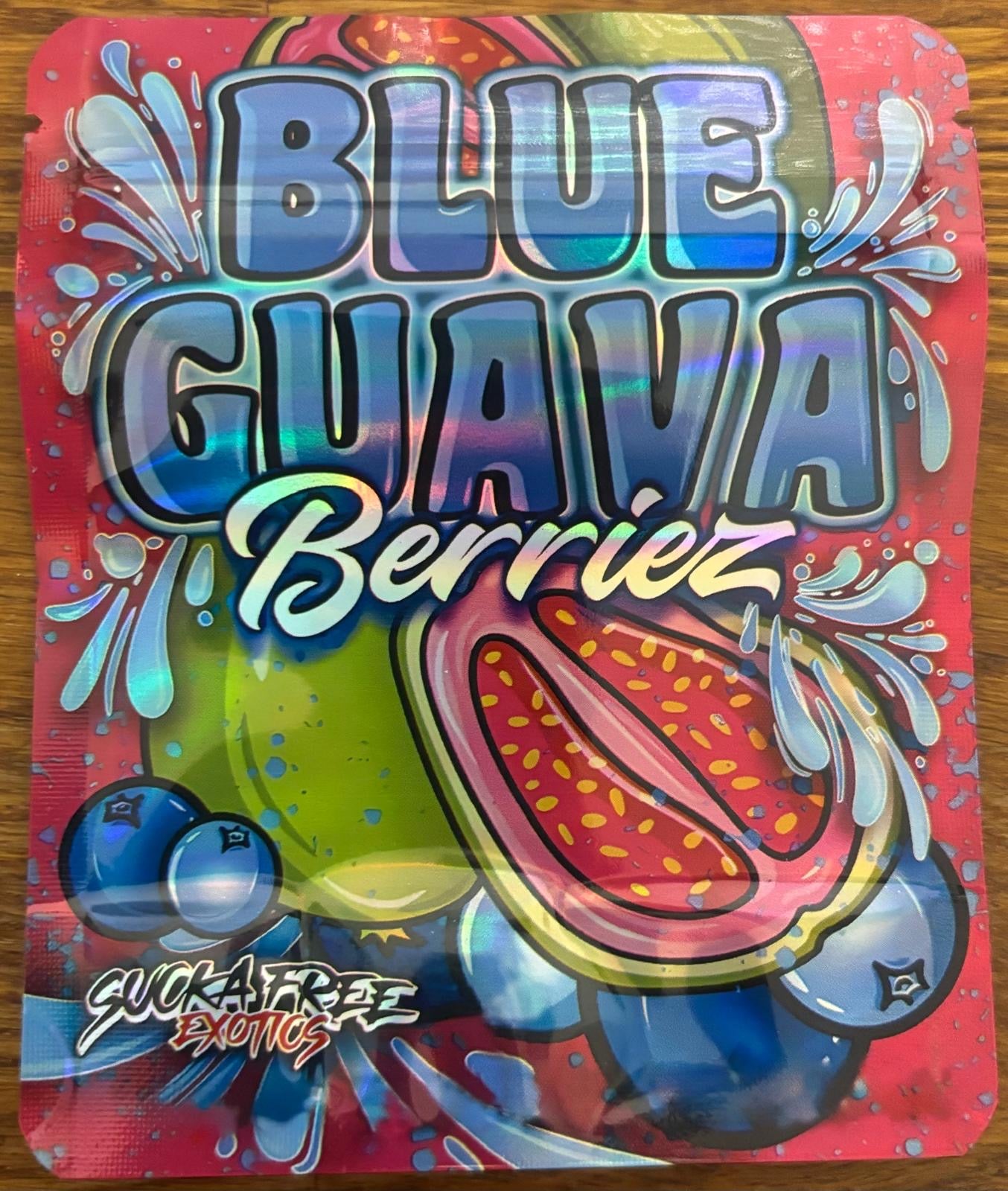 Blue Guava Berriez 3.5g Mylar bag
