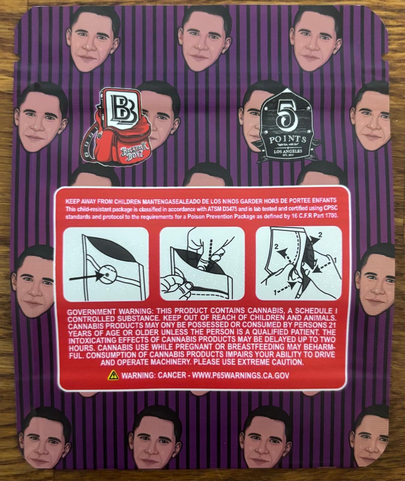 Obama Runtz 3.5g Mylar bag
