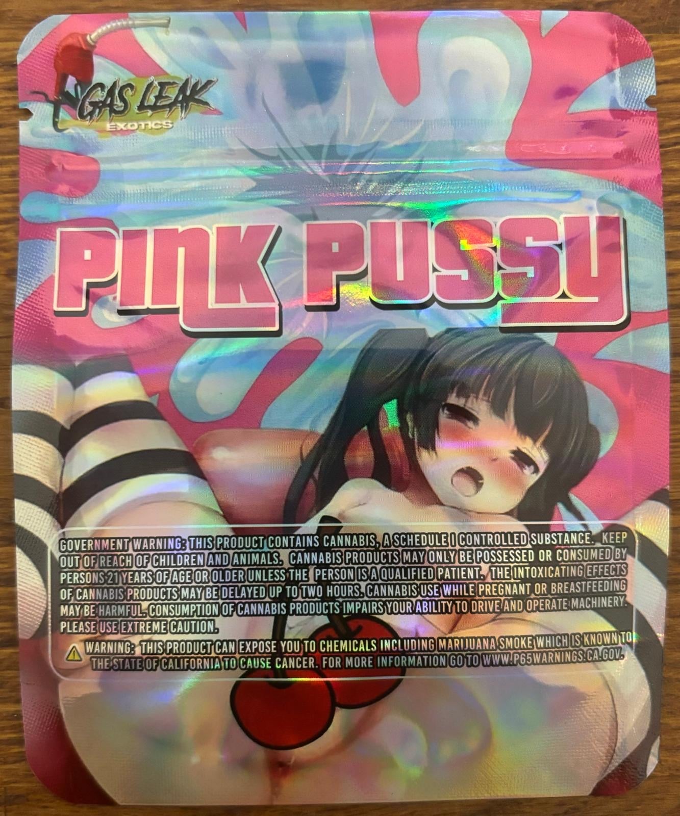 Pink Pussy 3.5g Mylar bag