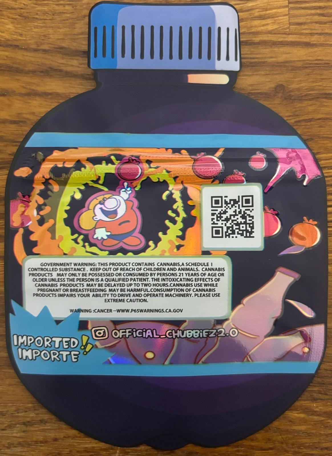 Ooze Berry Chubbiez 3.5g Mylar bag