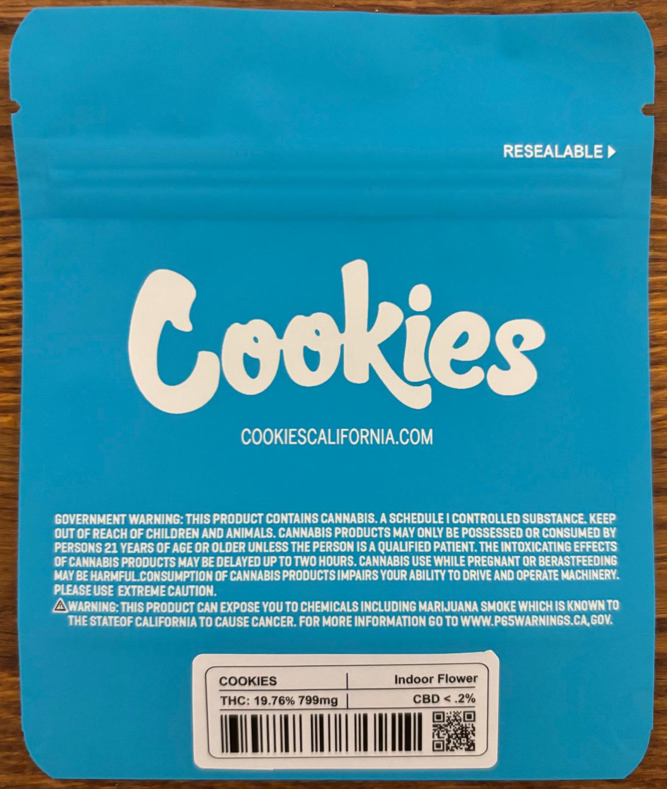 Cookies 3.5g Mylar bag