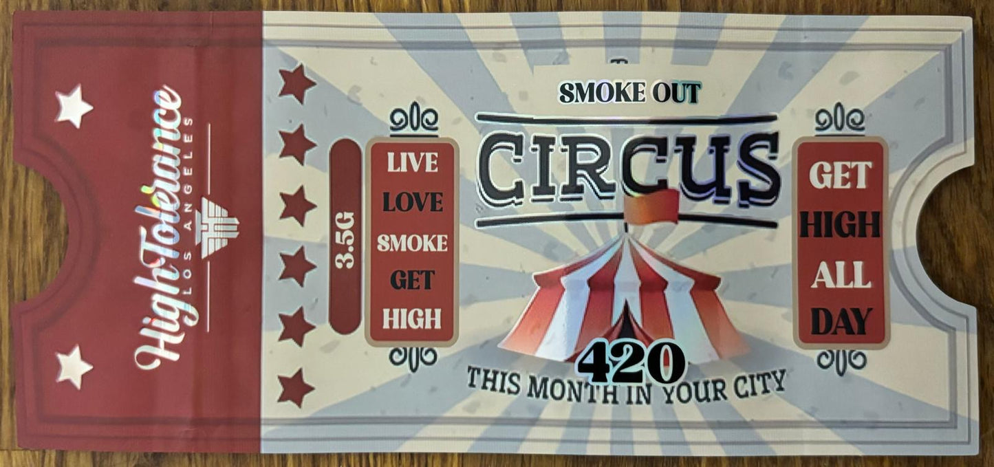 Circus Ticket 3.5g Mylar bag