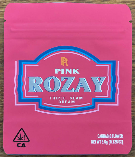 Pink Rozay 3.5g Mylar bag