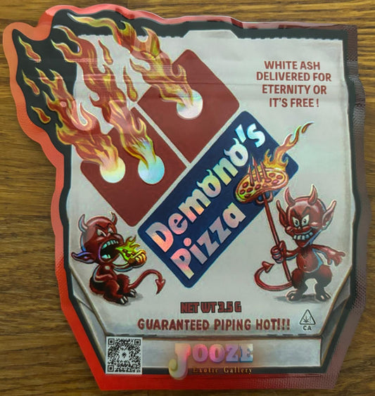 Demono’s Pizza 3.5g Mylar bag
