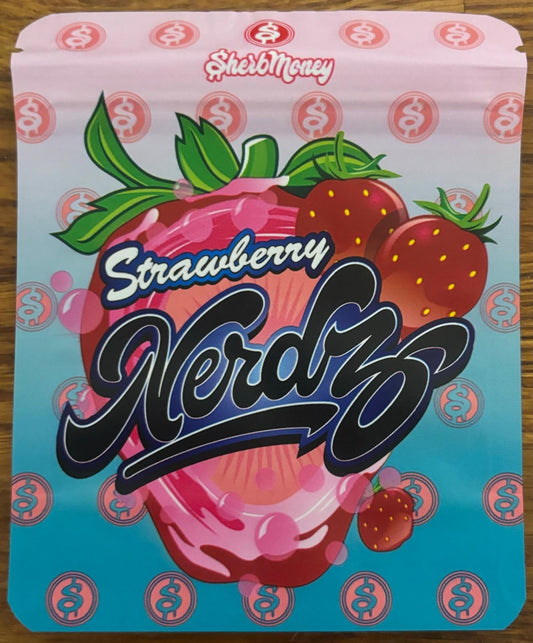 Strawberry Nerdz Mylar Bag