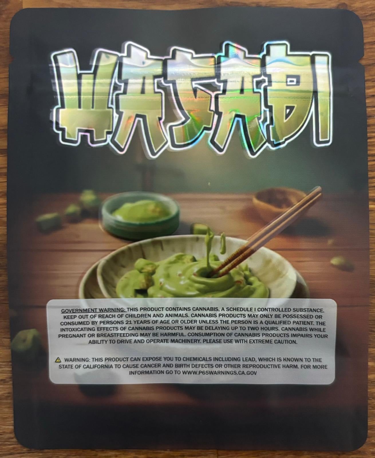 Wasabi 3.5g Mylar bag