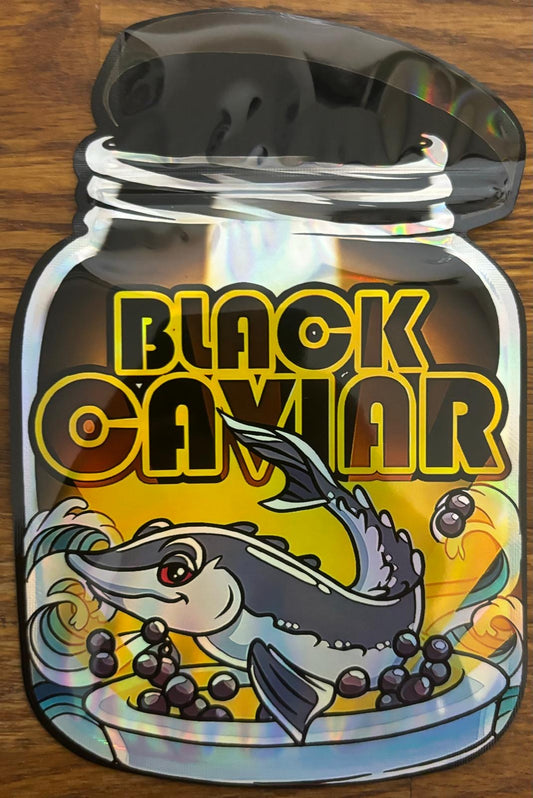 Black Caviar Mylar bag