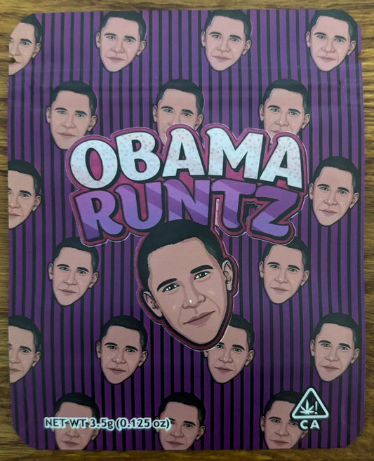 Obama Runtz 3.5g Mylar bag