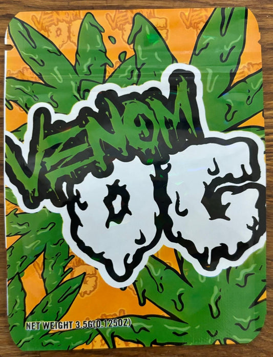 Venom OG 3.5g Mylar bag