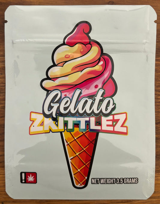 Gelato skittlez 3.5g Mylar bag