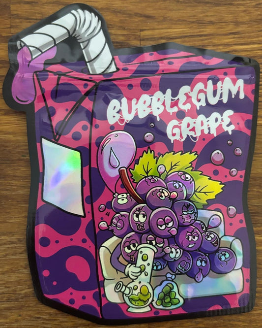 Bubble Gum Grape Mylar Bag