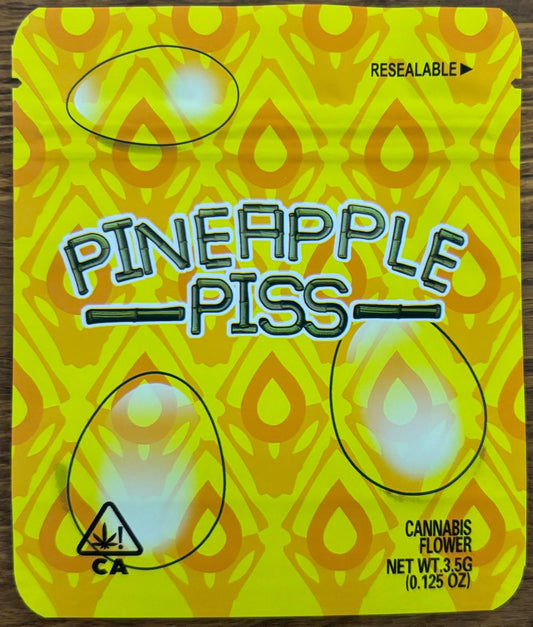 Pineapple piss 3.5g Mylar bag