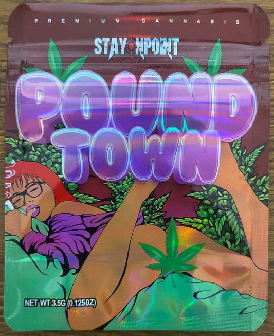 Pound Town 3.5g Mylar bag