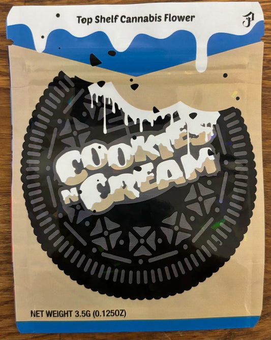 Cookies & Cream 3.5g Mylar bag