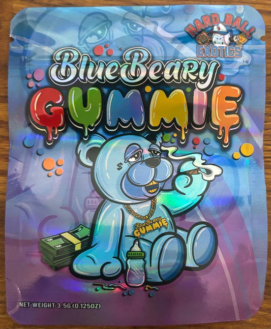 Blue Beary Gummie 3.5g Mylar bag