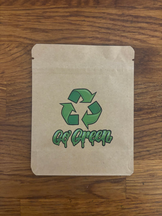 Go Green Mylar bag