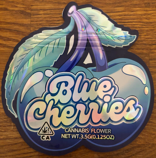 Blue Cherries 3.5g Mylar bag